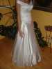 Překrásné svatební šaty bílo-bordó vel.38-42