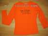 krásné elastické oranžové tričko, vel. L, celková délka 51 cm, šířka 38 cm, jednou oblečené