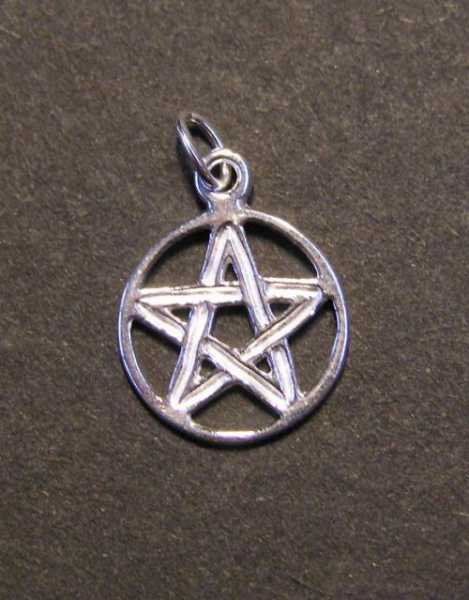 Malý pentagram - stříbrný přívěsek