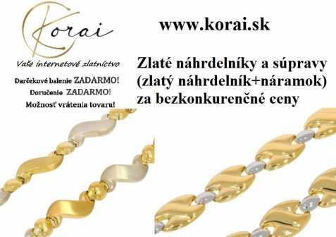 Zlaté náhrdelníky od KORAI